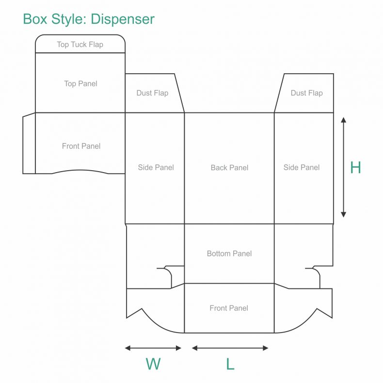 Dispenser box - Custom Boxes Pack